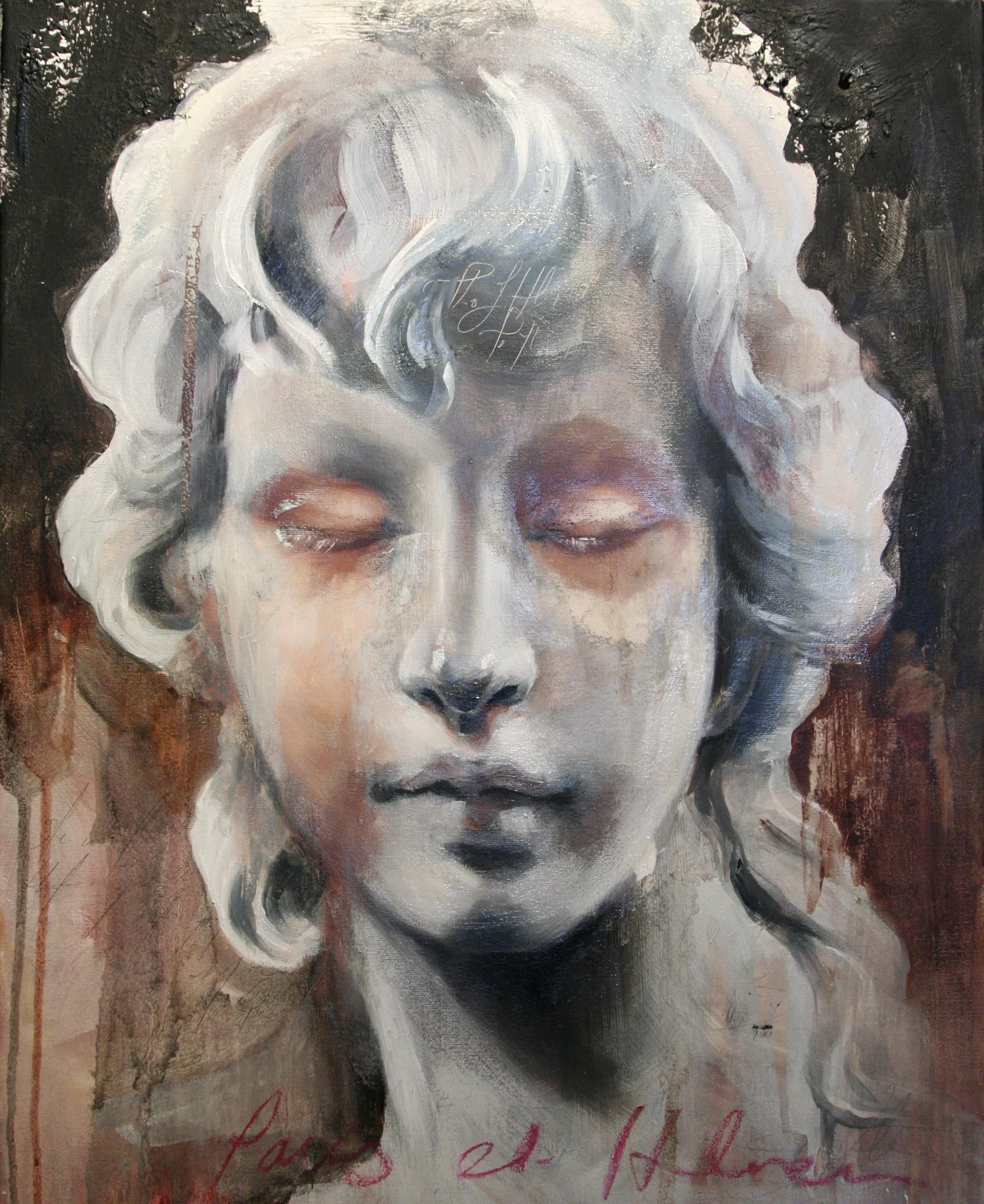 Paris et Helene oil on canvas 16"x20"  2011