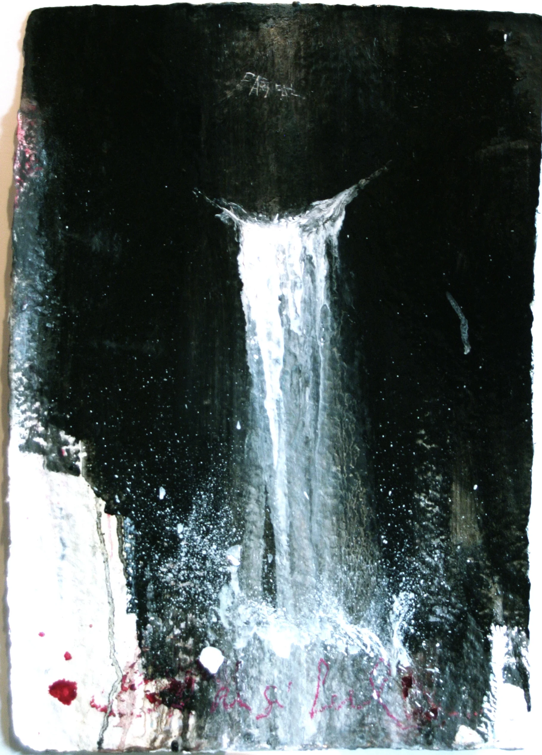 Parsifal oil,chalk,graphite on handmade paper 14"x20" 2011