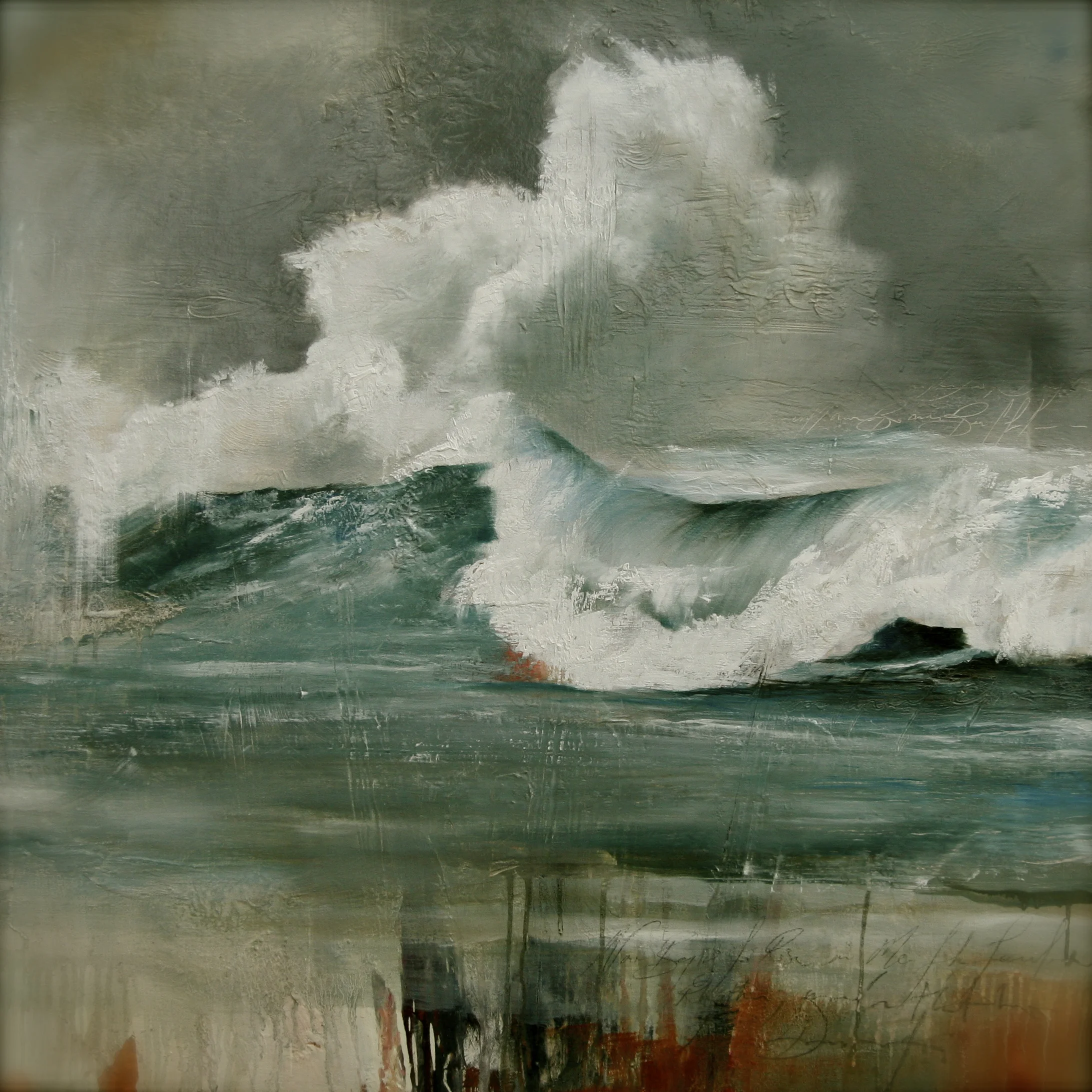 You will never be more beautiful than you are right now. Oil on Canvas 36"x36" 2012