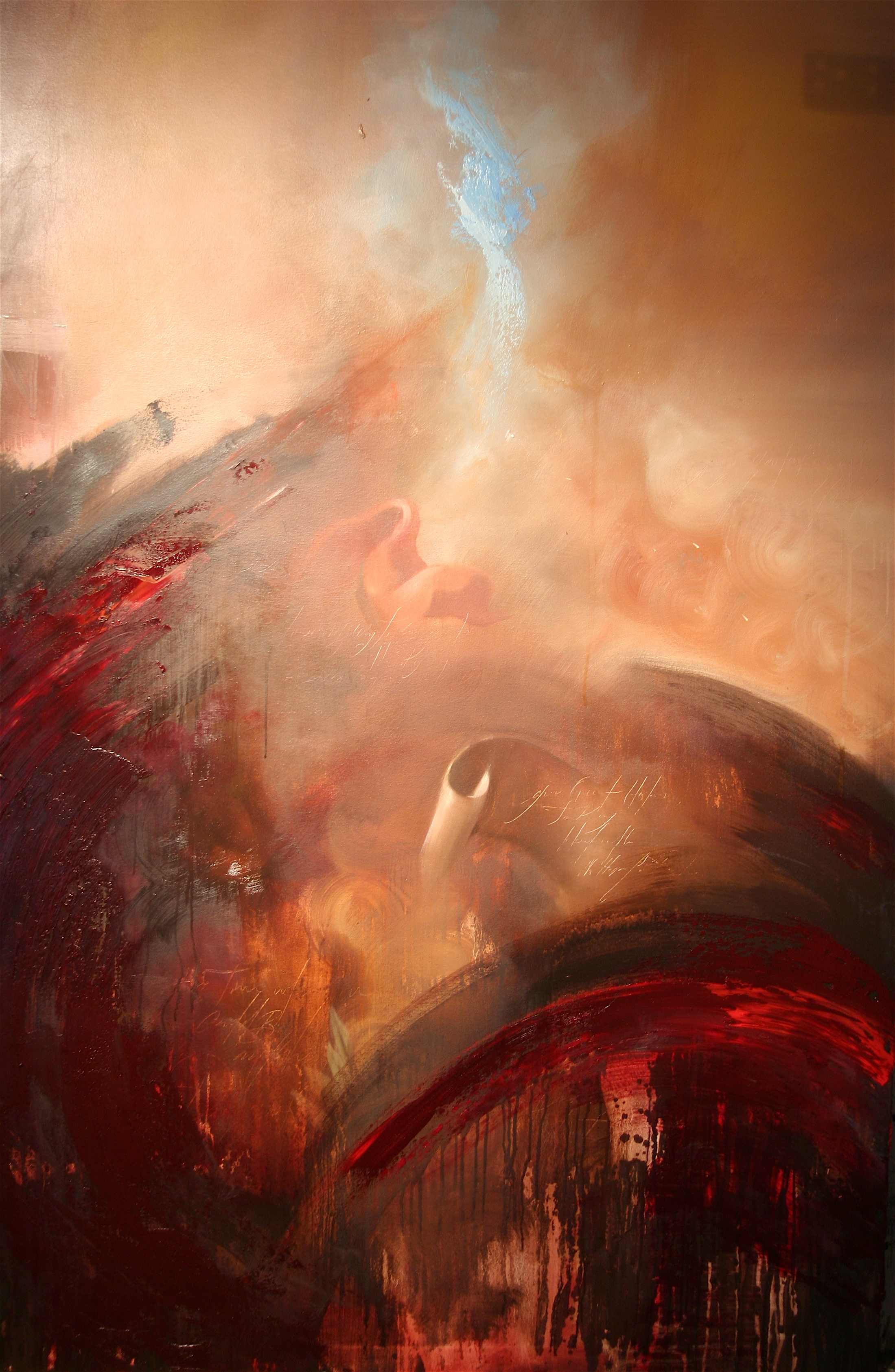 The Ascetic and the courtesan oil on canvas 48"x72" 2007