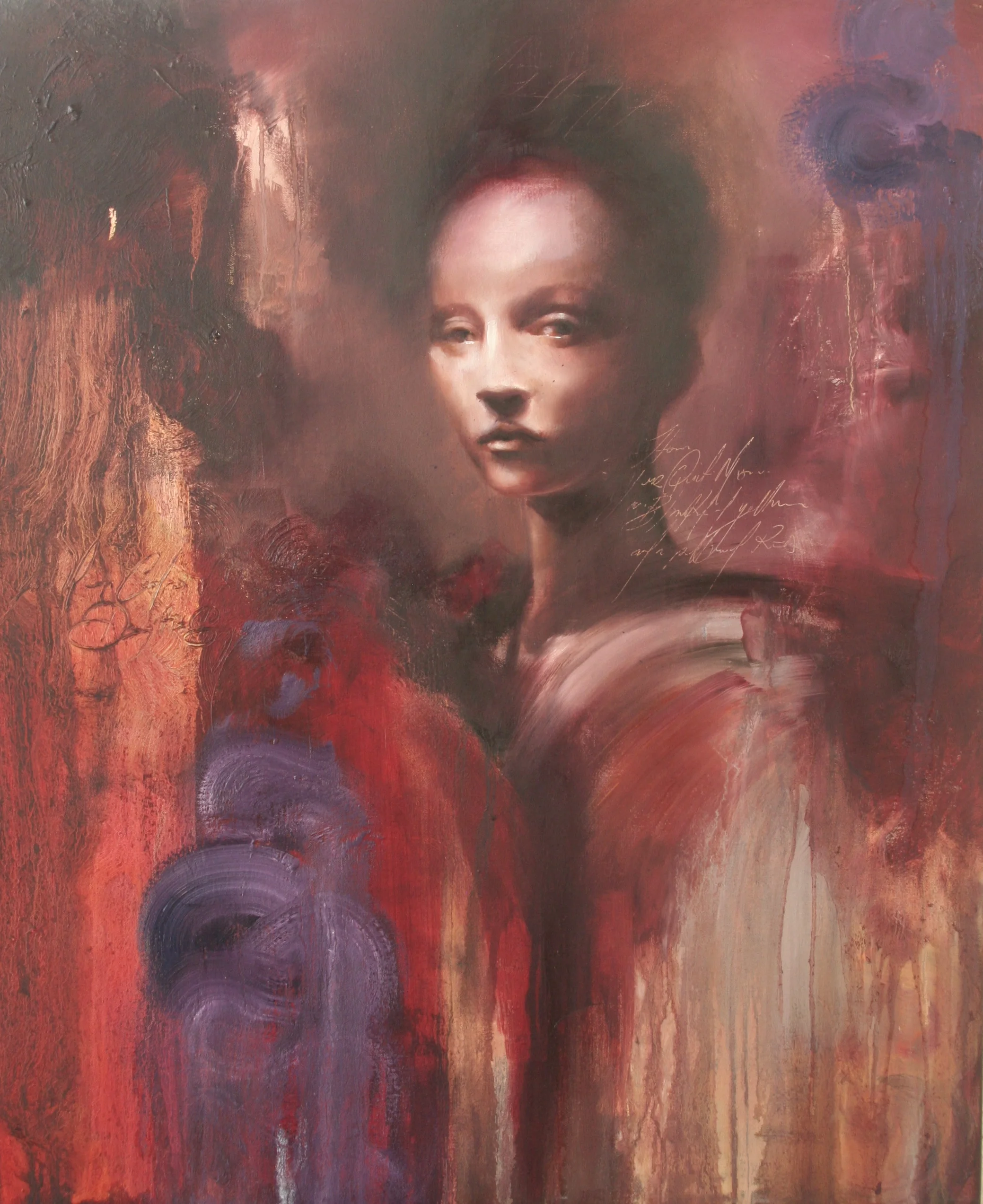 A pillow of Red oil on canvas 28"x34" 2009