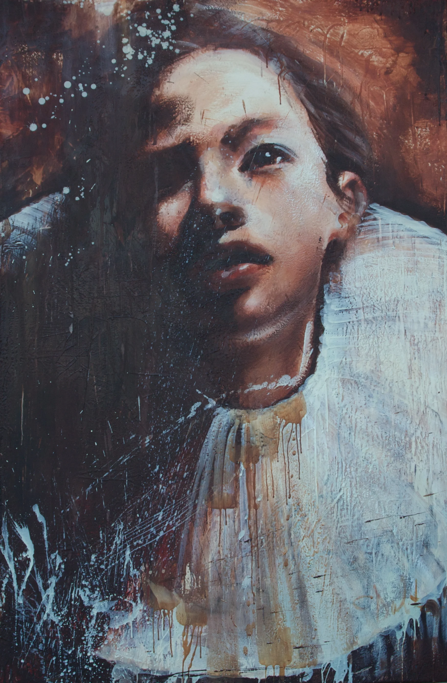 The Coronation of T encaustic on canvas on board 40"x60" 2010