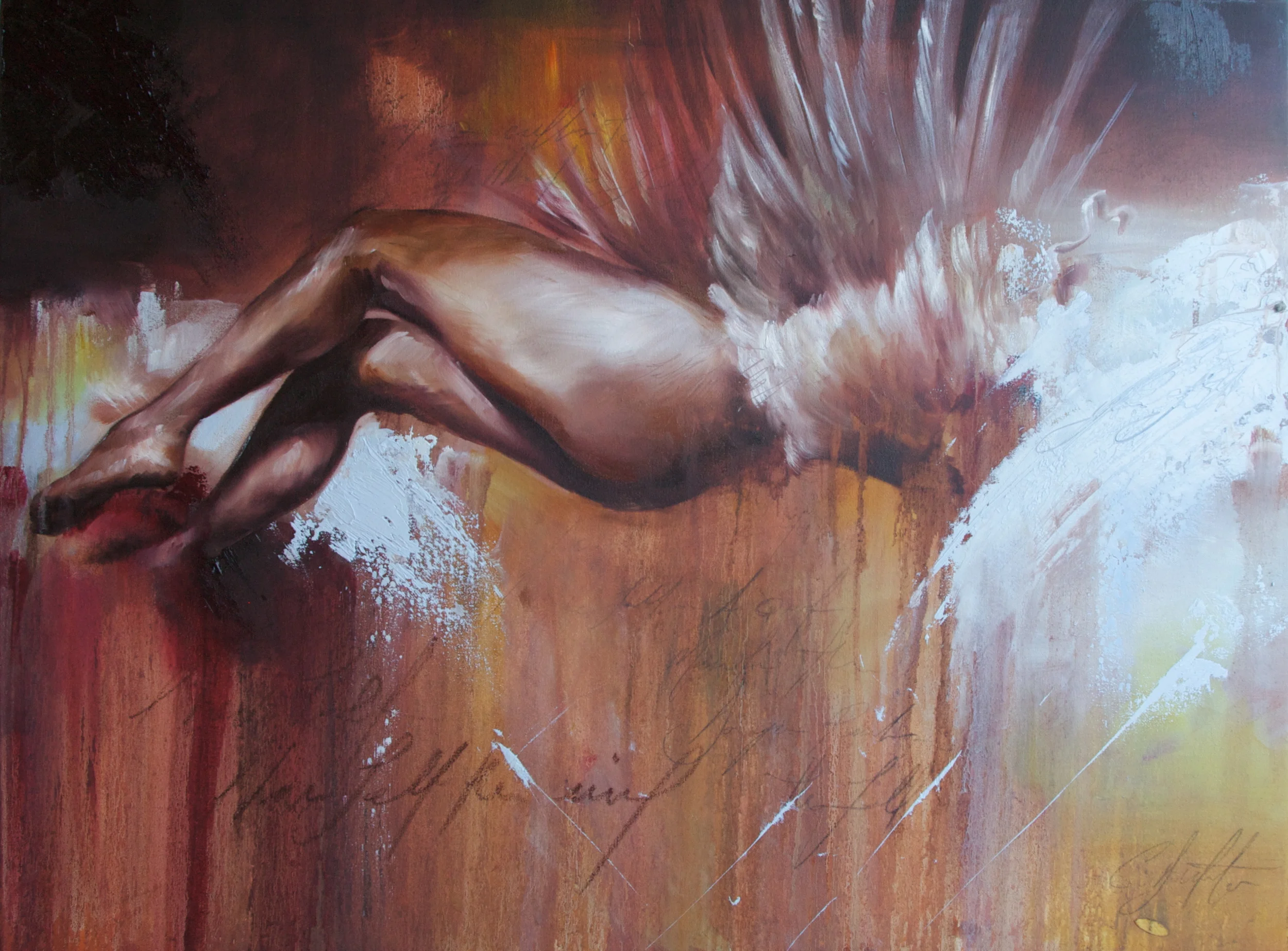 The Vision in the Garden oil on canvas 40"x30" 2010