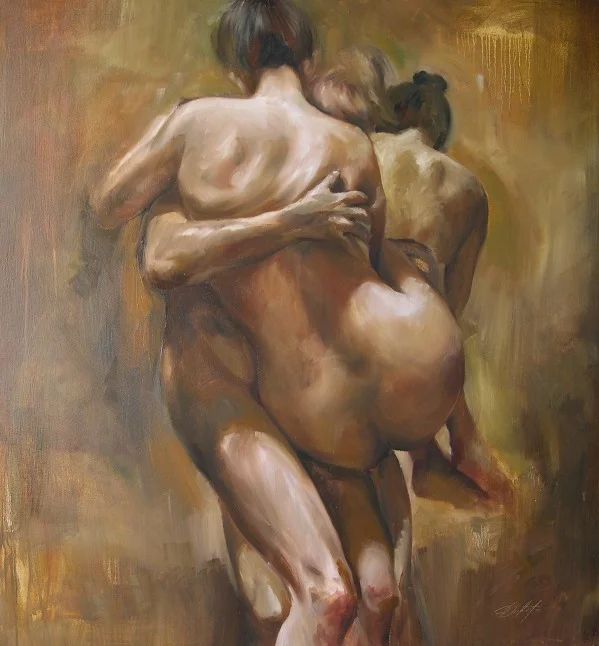 3 48"x48" oil on canvas