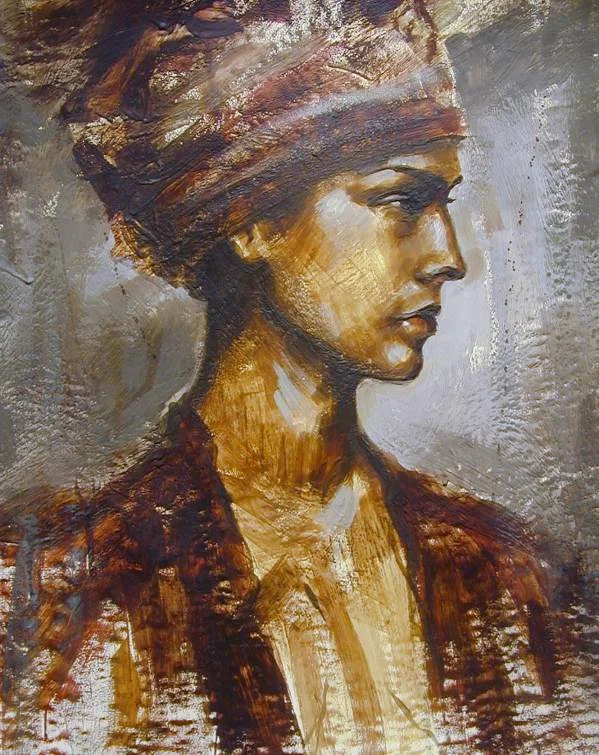 Untitled 18"x24" encaustic on paper