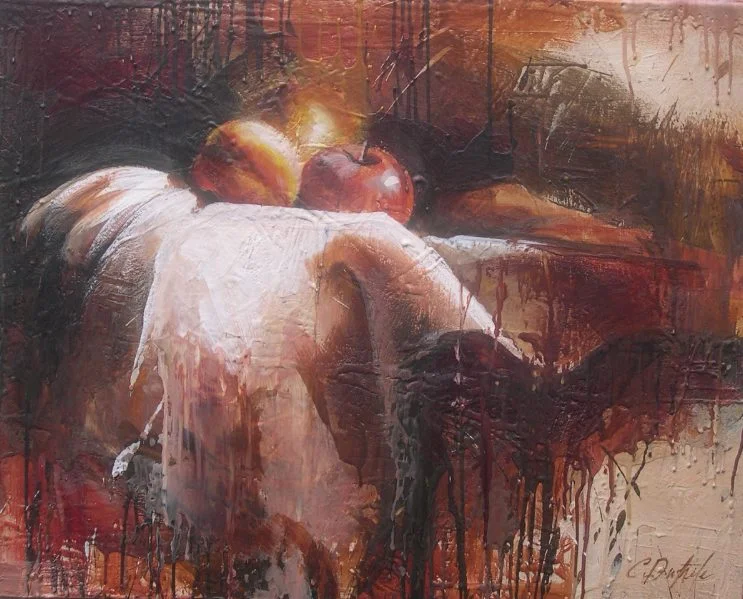 Vanitas encaustic on canvas 30"x24" 2007