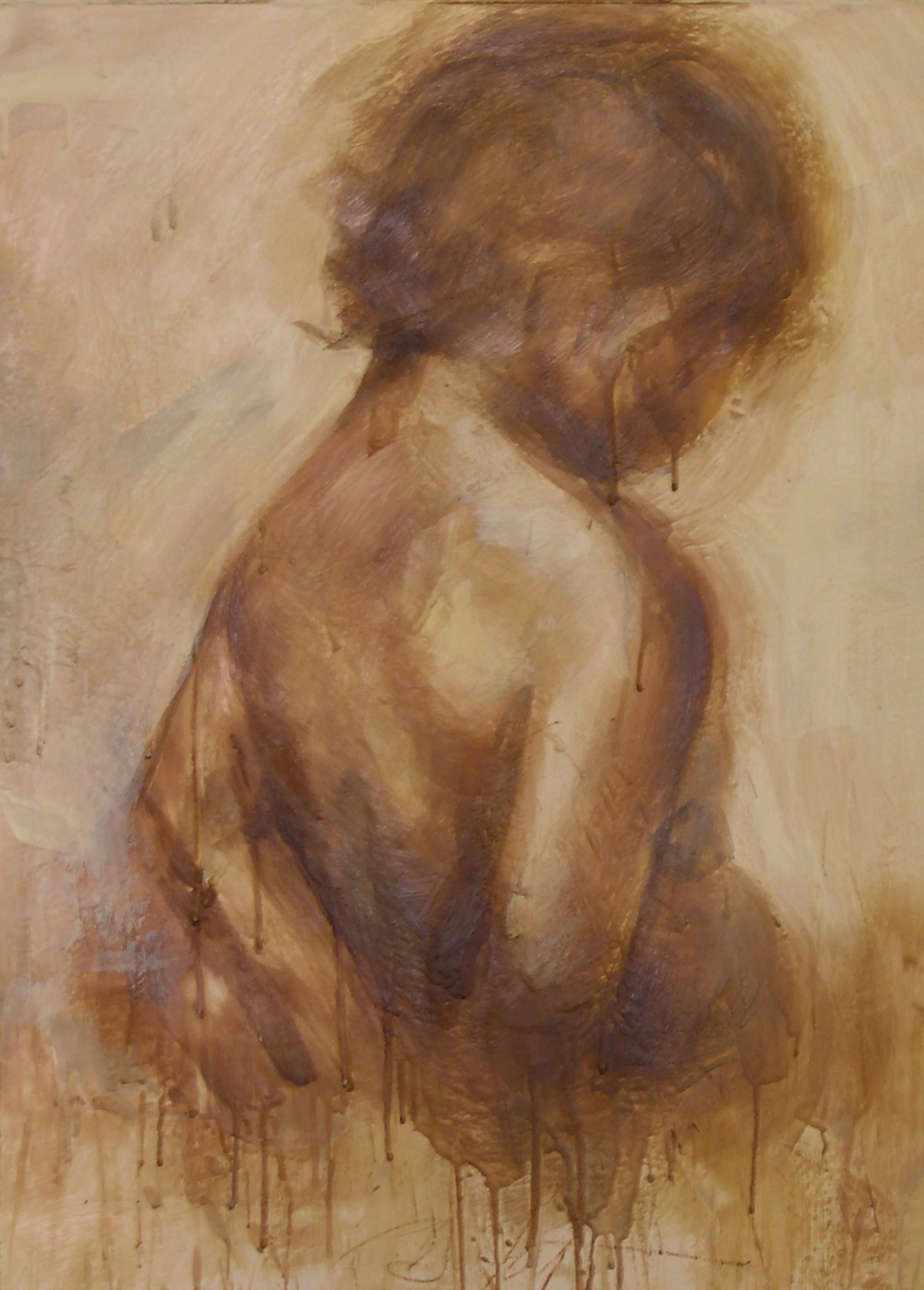 ECCE HOMO I 18"x24" encaustic on paper