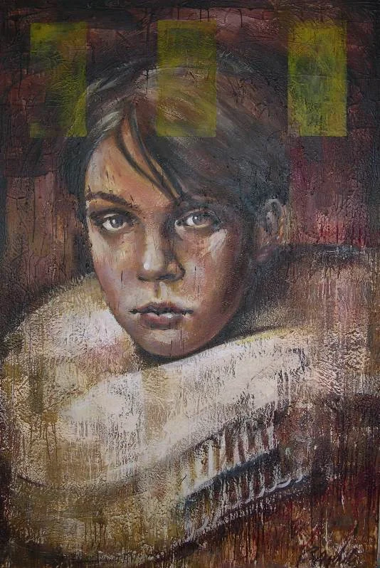Untitled 48"x72" encaustic on canvas