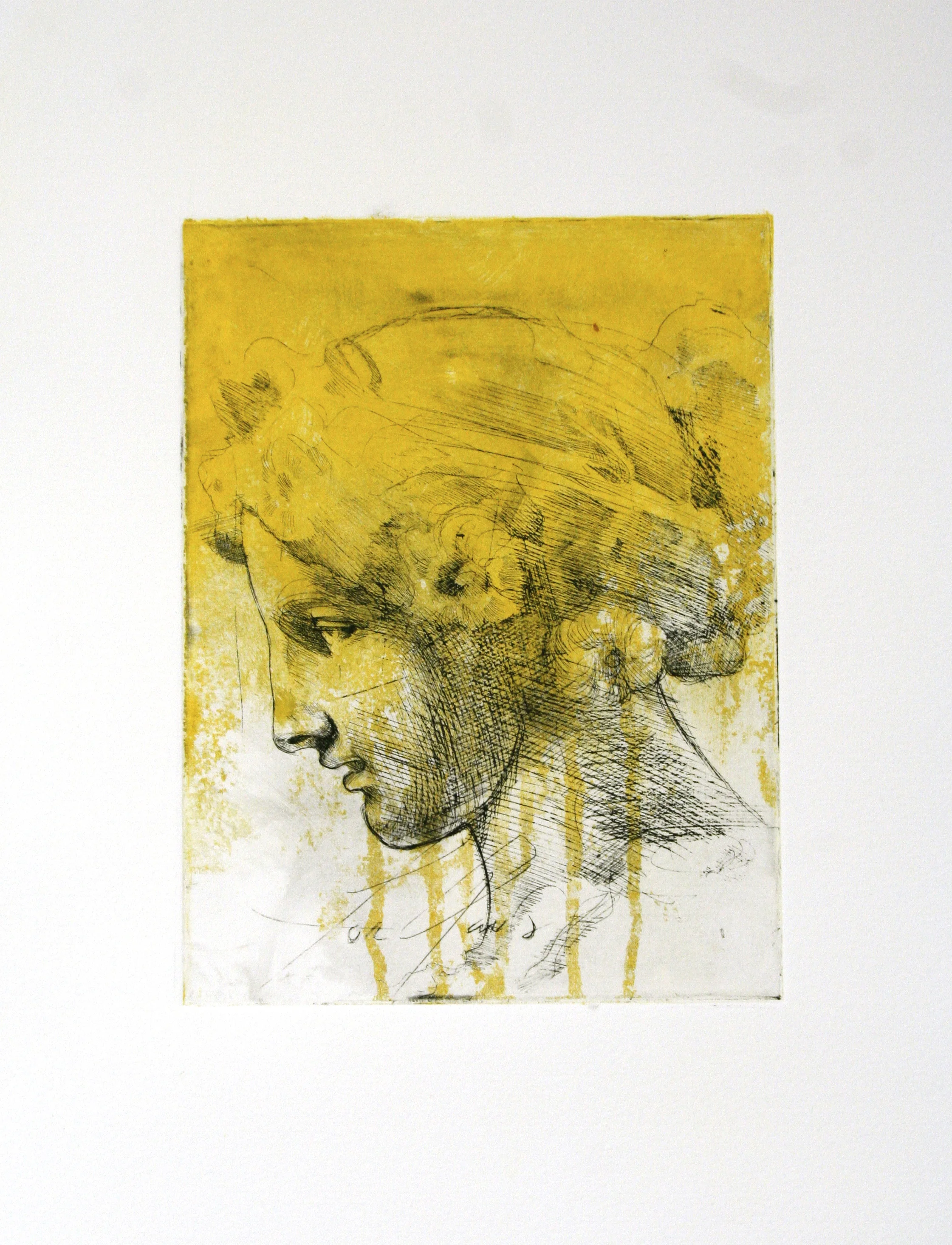 1610 - 2/4 intaglio etching on BFK reeves 6"x8" 2011