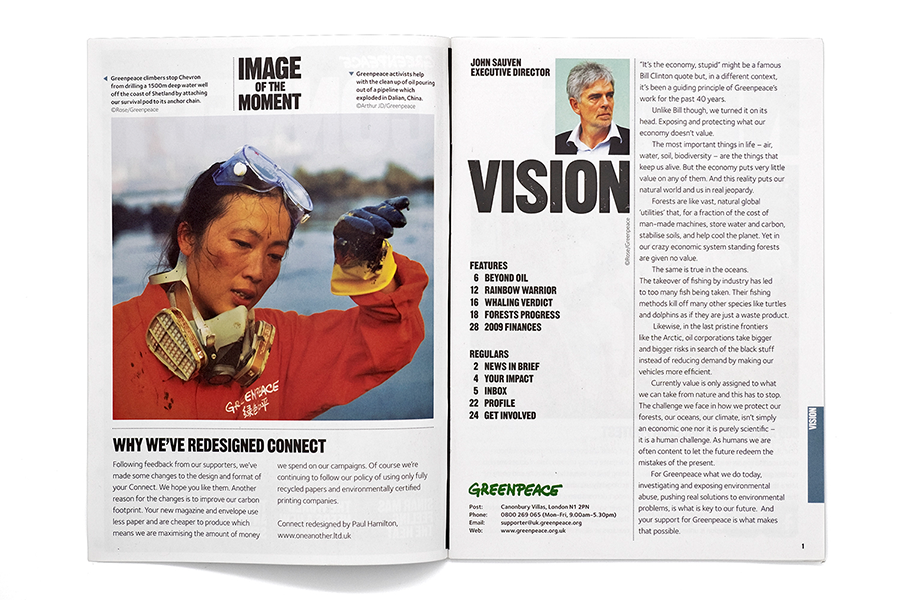 Greenpeace's Connect Magazine