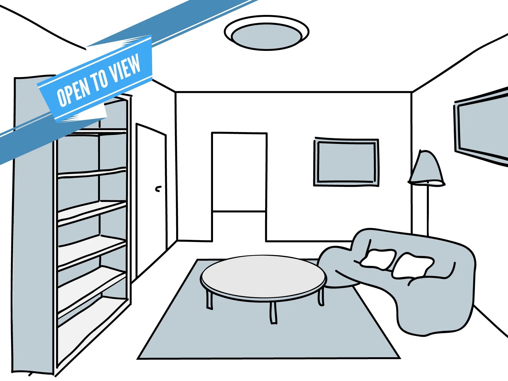 3. Once your furniture is in place, you are free to make changes as you please.