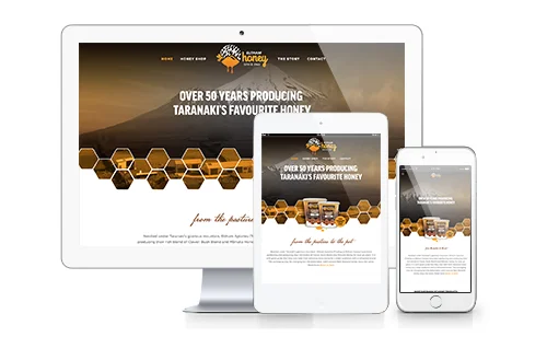 Squarespace Website for selling Honey