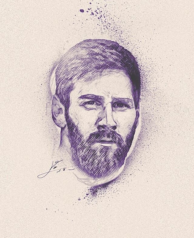 #Messi #drawing #portrait #pencil
.
Worked on a really cool project this week where I got to explore a totally different look than my usual stuff...took me right back to my art school roots! Excited to roll it out on Monday but here is an early study