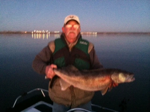  Rob's 15 pound fish caught at Tri-Cities on Jim's boat. Late February. 