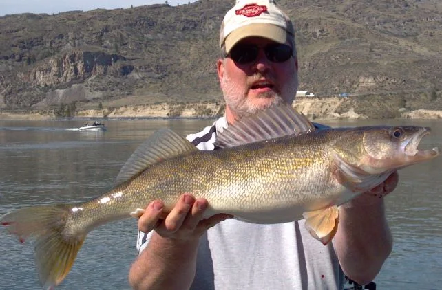  Allan got this big fish at Rufus Woods. 