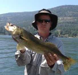  Greg got this 4.5 pound walleye near Kettle Falls in late July. 
