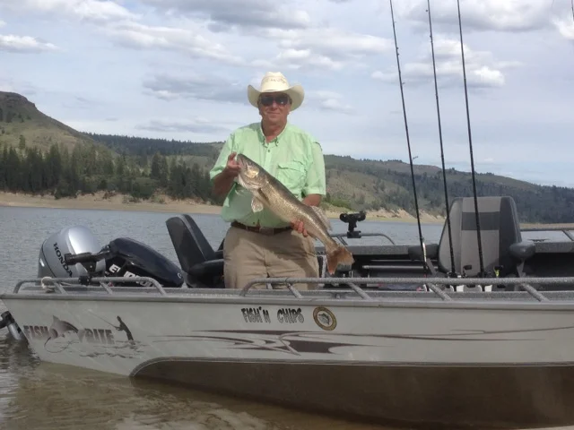 Bill F caught this 9lb 14oz walleye in the Spokane Arm in May.