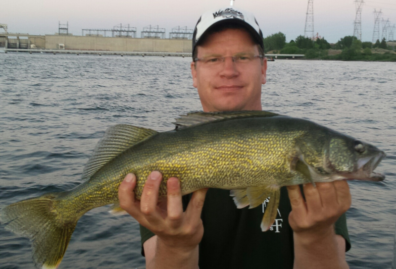 Greg's 5 pounder measuring 25 inches. Lake Umatilla. June 28.