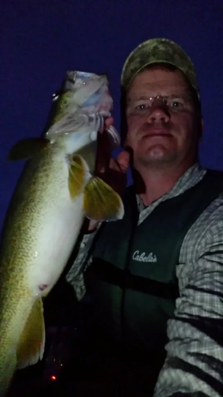 Greg's 25.5 inch walleye that weighed nearly 6 pounds. Sep 7th. Snake River.