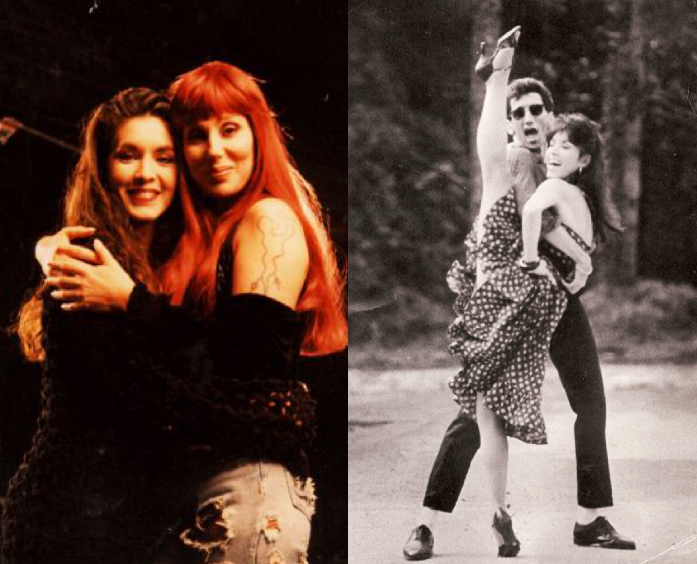  Left: Doriana and Cher Right: Doriana on the film Dirty Dancing 