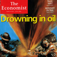 1999 cover story in The Economist predicts a drop from $10/oil to $5/oil