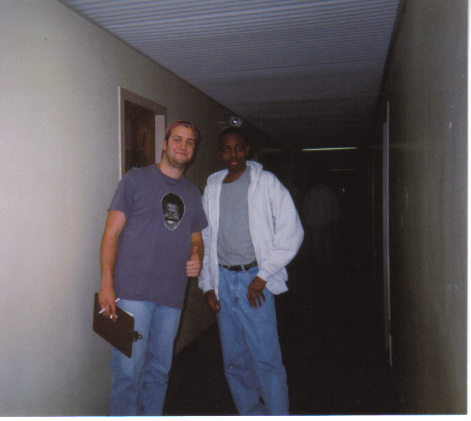 The author and Steve the RA. Spring 1999.
