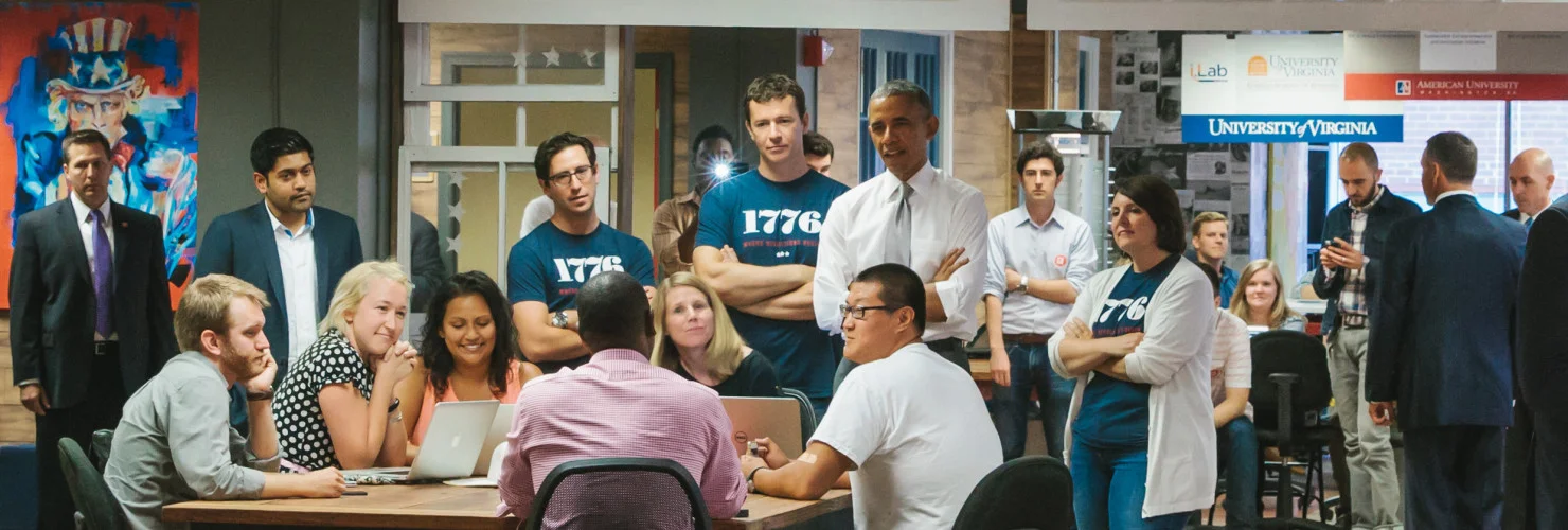 President Obama visits 1776 in July 2014