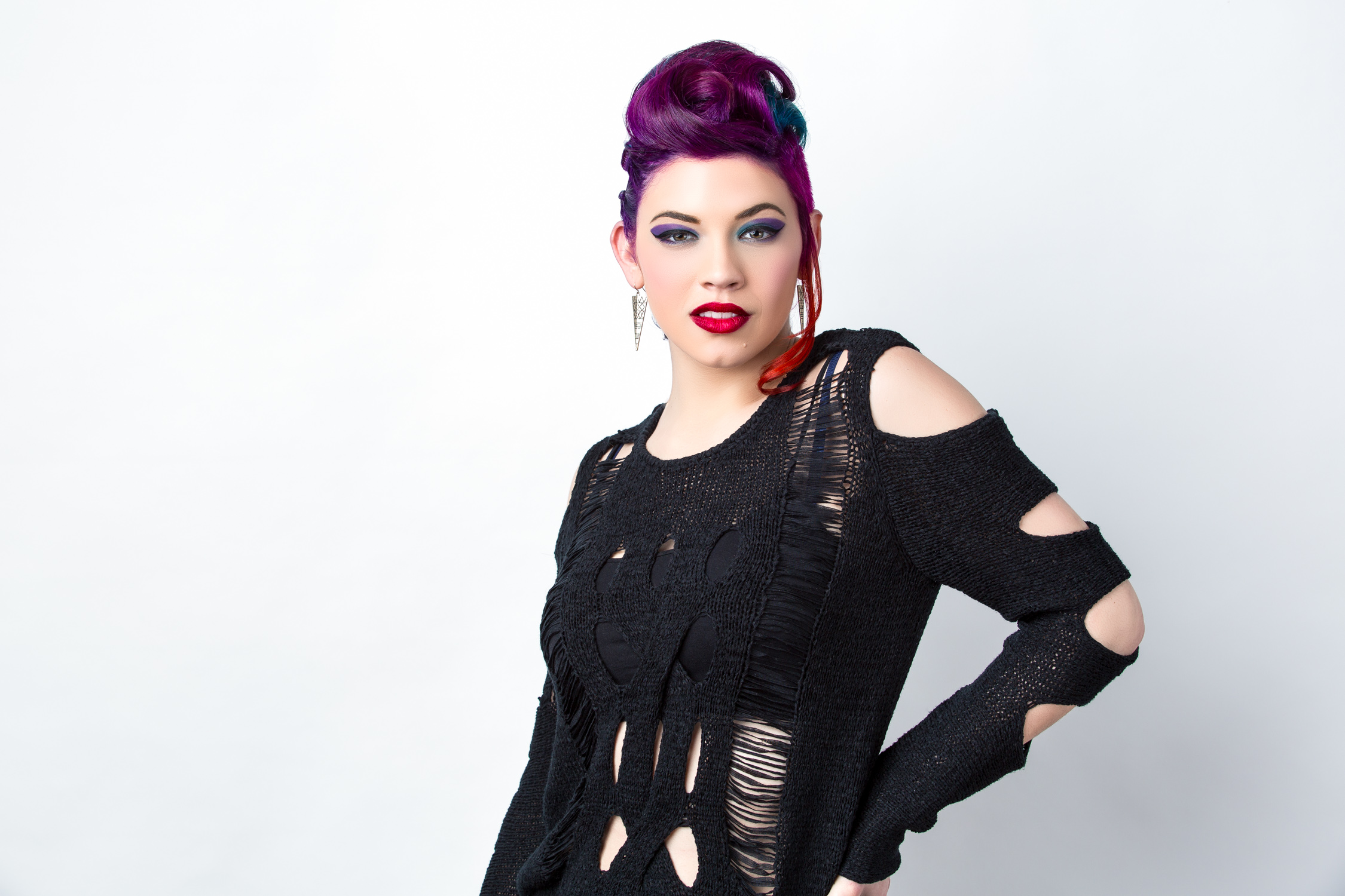 Chelsey was just a blast in the studio. She drove all the way here from Mississippi for a new hairdo, did a great job in the studio, and was very natural in front of the camera.