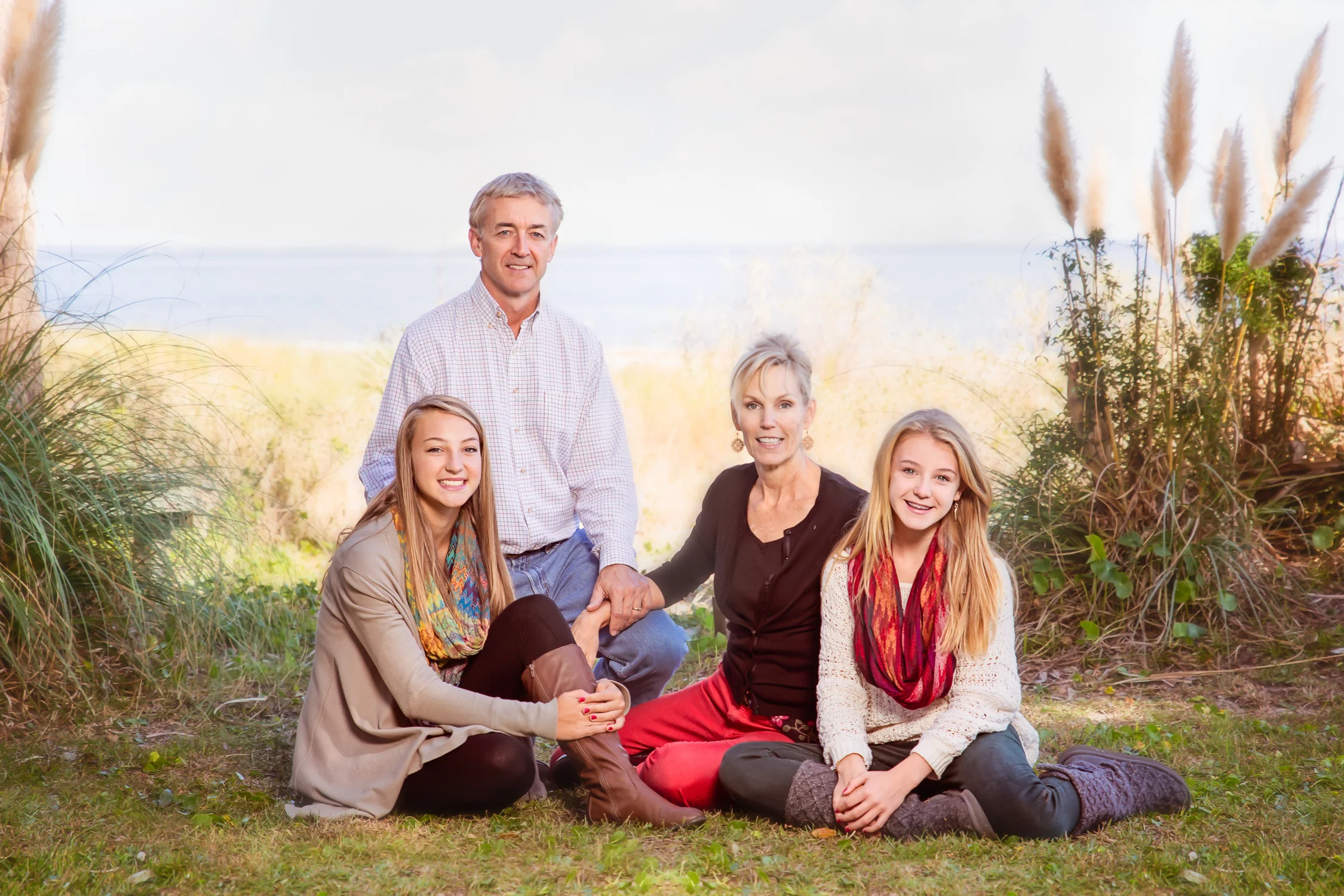 Family near the beach, love!