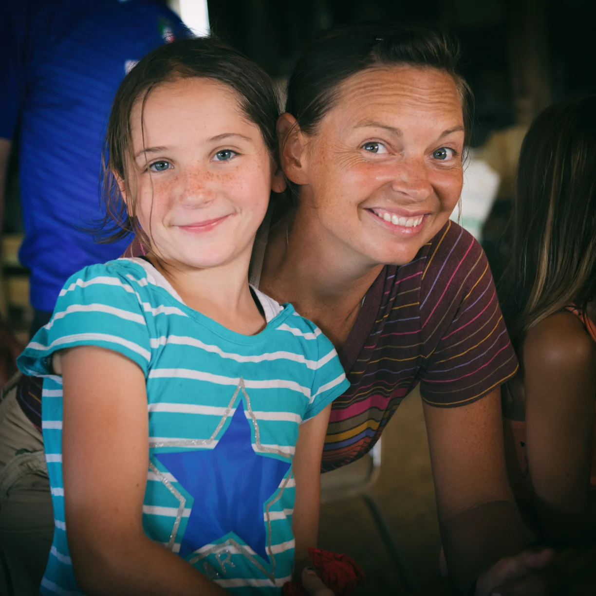 Cait as a 10 year old- posing with Rachel