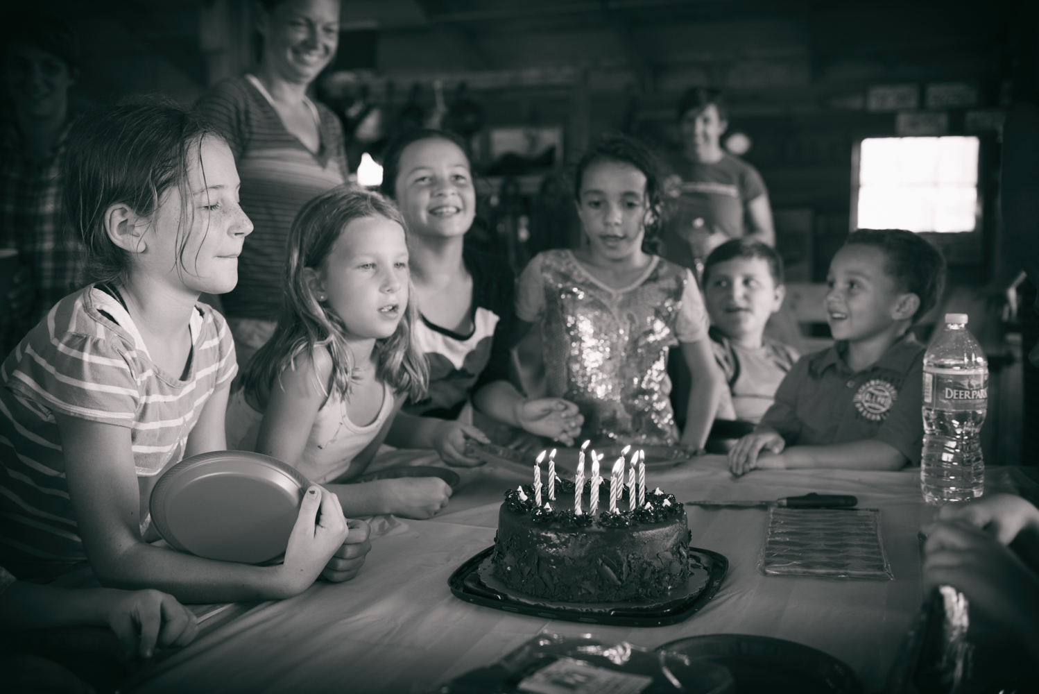 The magic moment- the birthday wish!