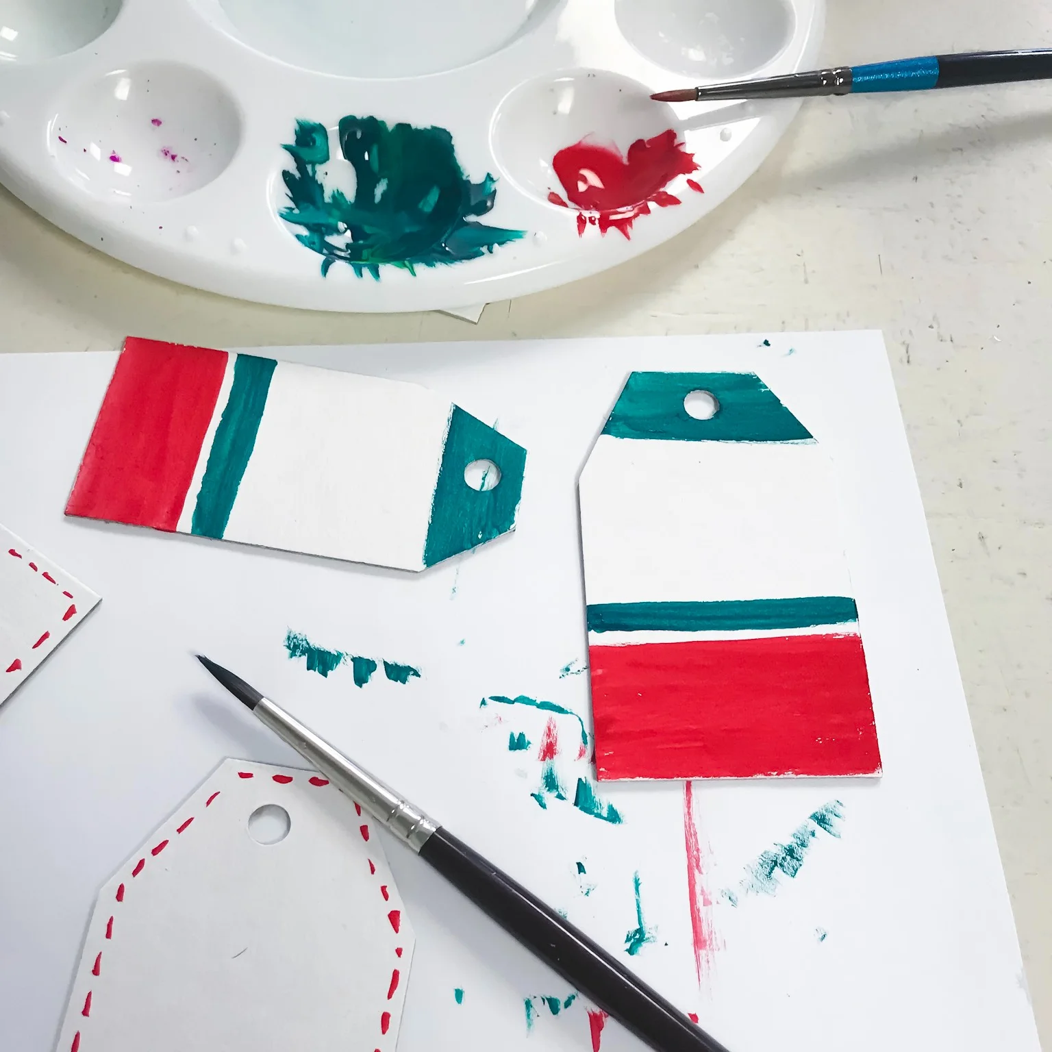 Have fun and paint whatever you’d like on your tags.