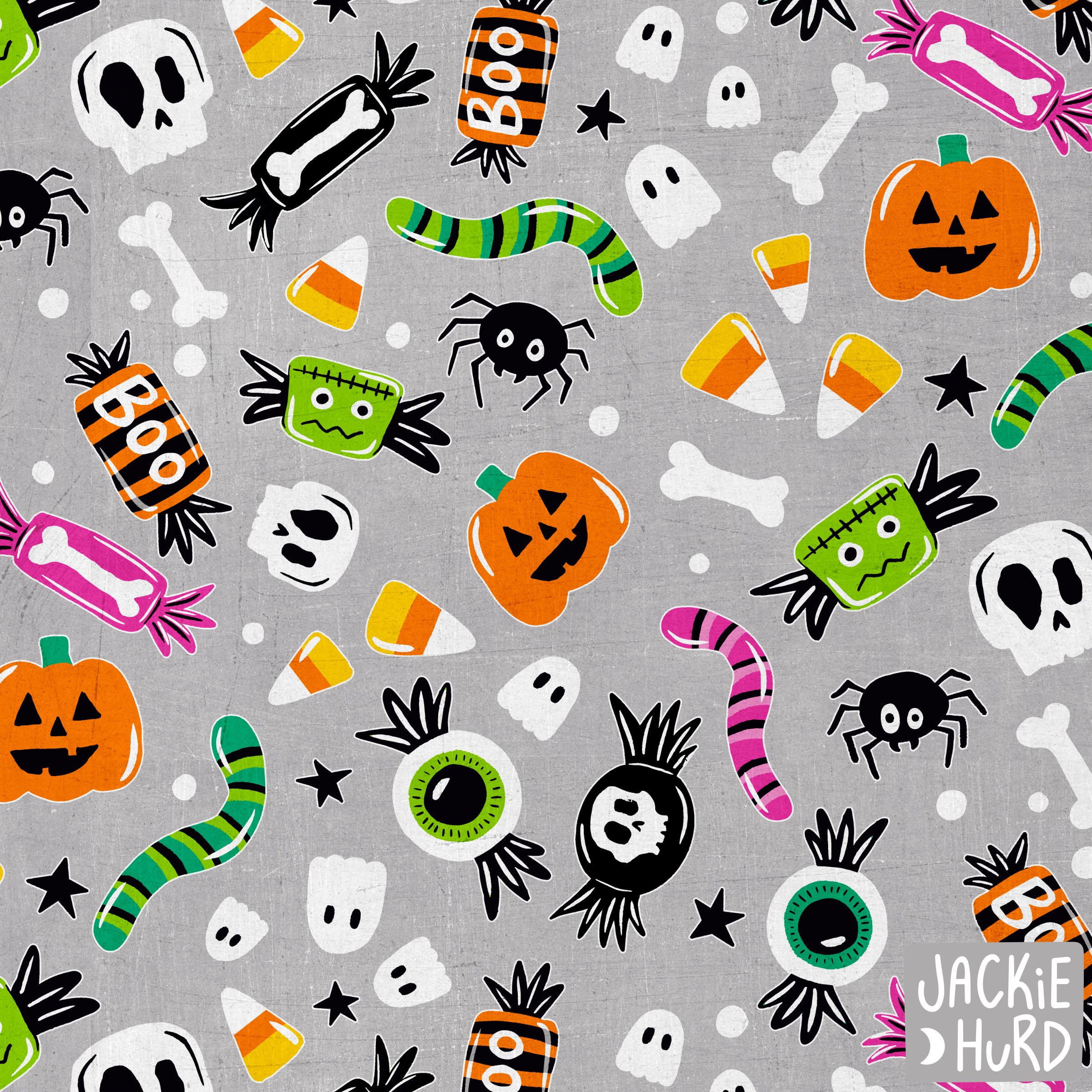 Spooky Sweets on Gray