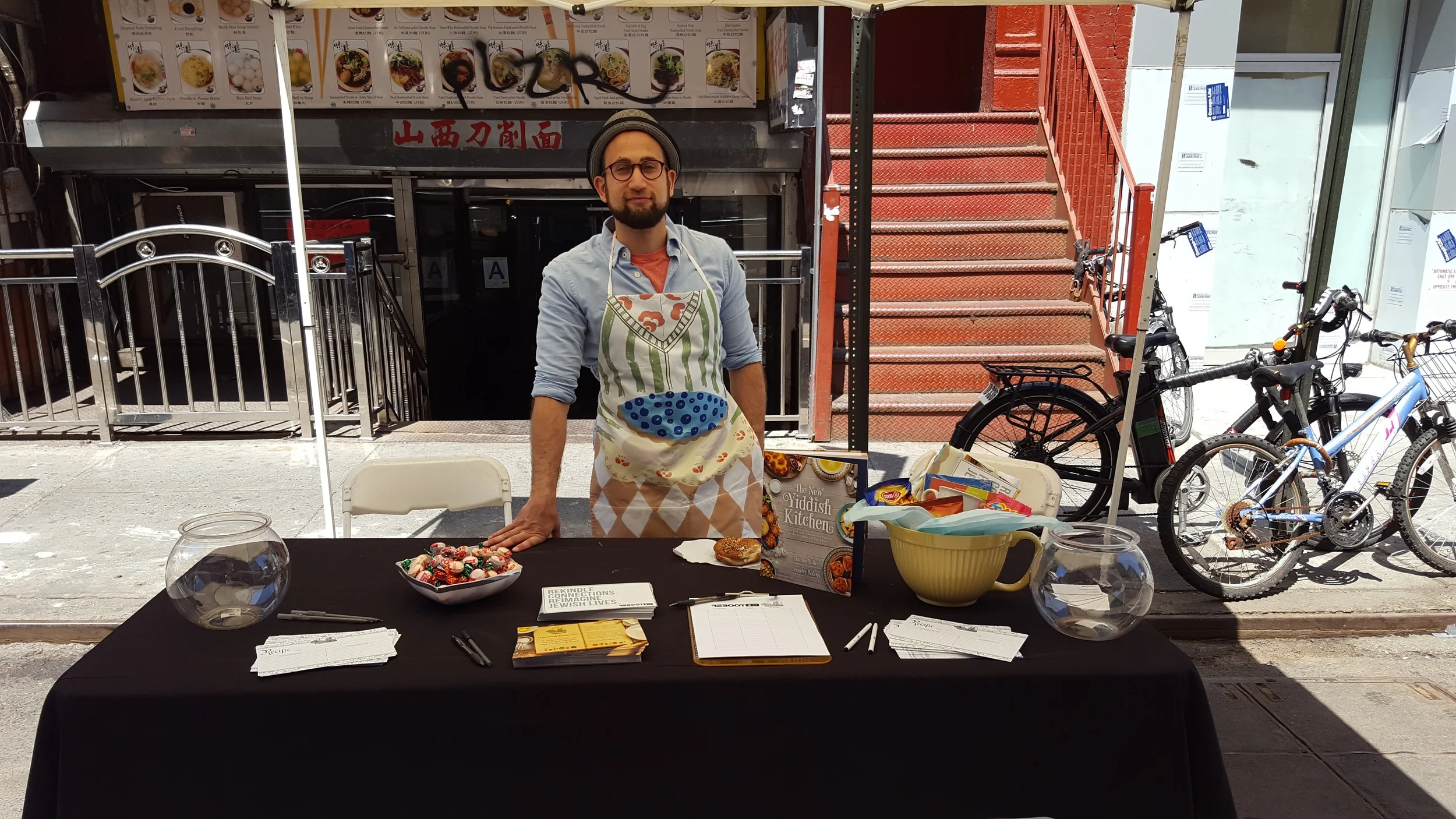 Rob manning the Reboot table.