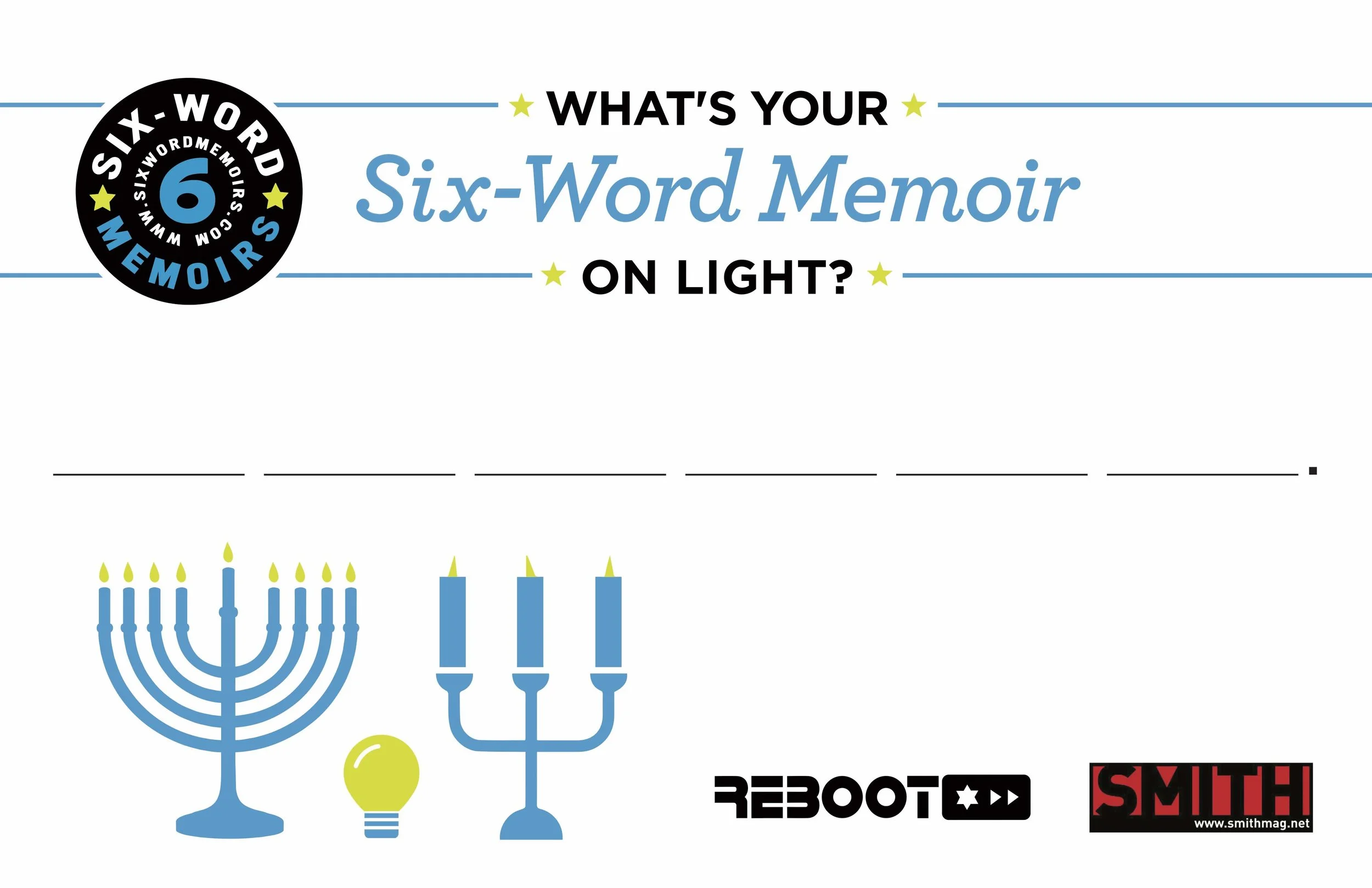Six Word Memoir Postcard on Light.jpg