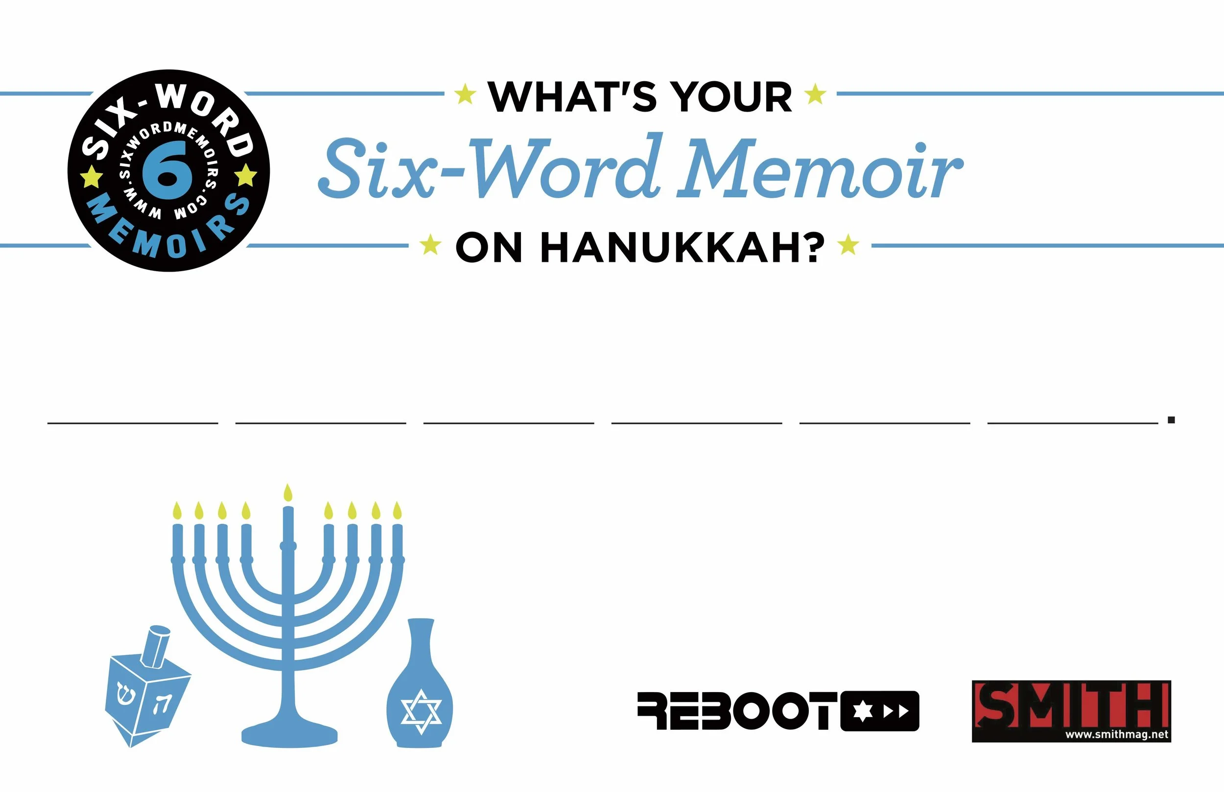 Six Word Postcard on Hanukkah.jpg
