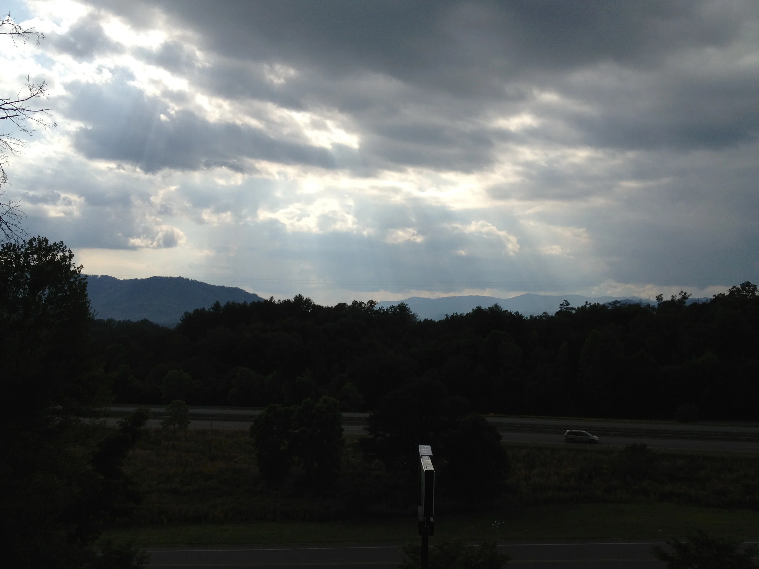 View from the Sleep Inn Bryson City, NC