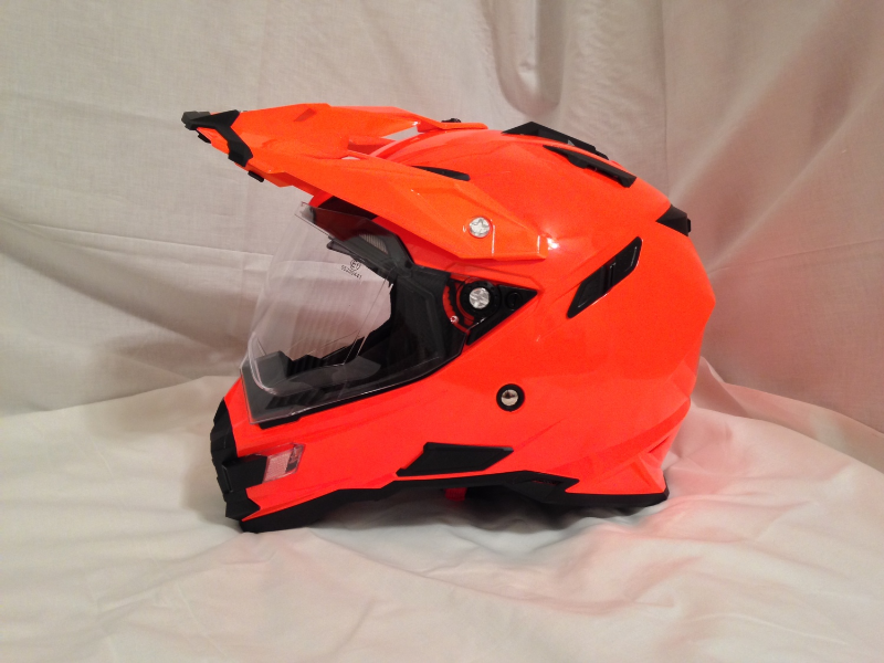 AFX FX-41DS Adventure Dual Sport Motor bike Motorcycle Helmet Orange