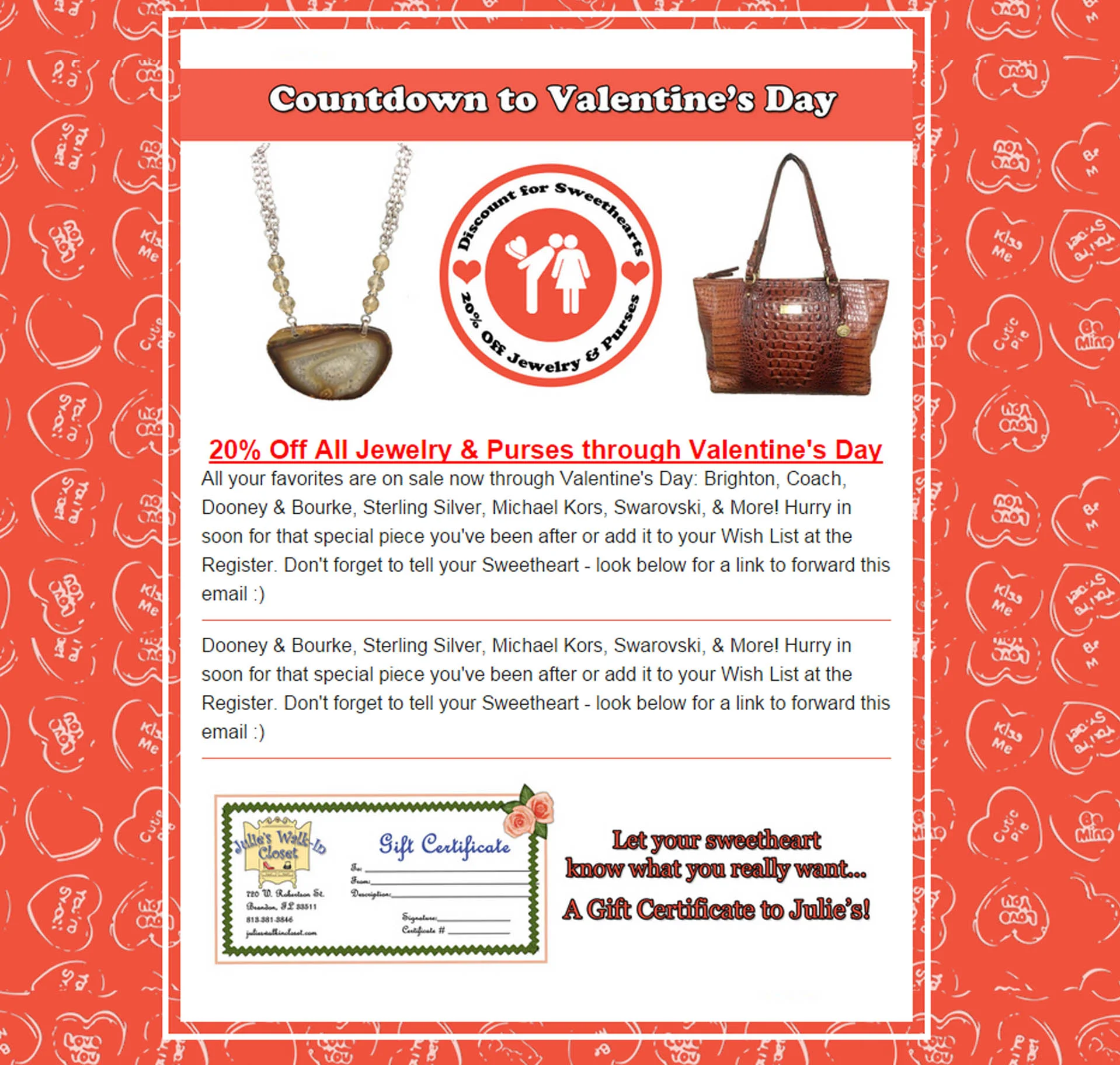 Countdown to Valentine's Day