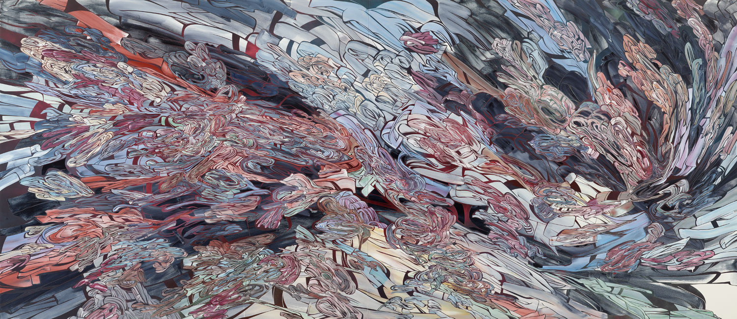  The Way It Goes, 2011  ​  Acrylic and latex on 2 wood panels 
								
	
							 72 x 168 inches (182.9 x 426.7 cm)  
								
							


				
	
			 ​ 