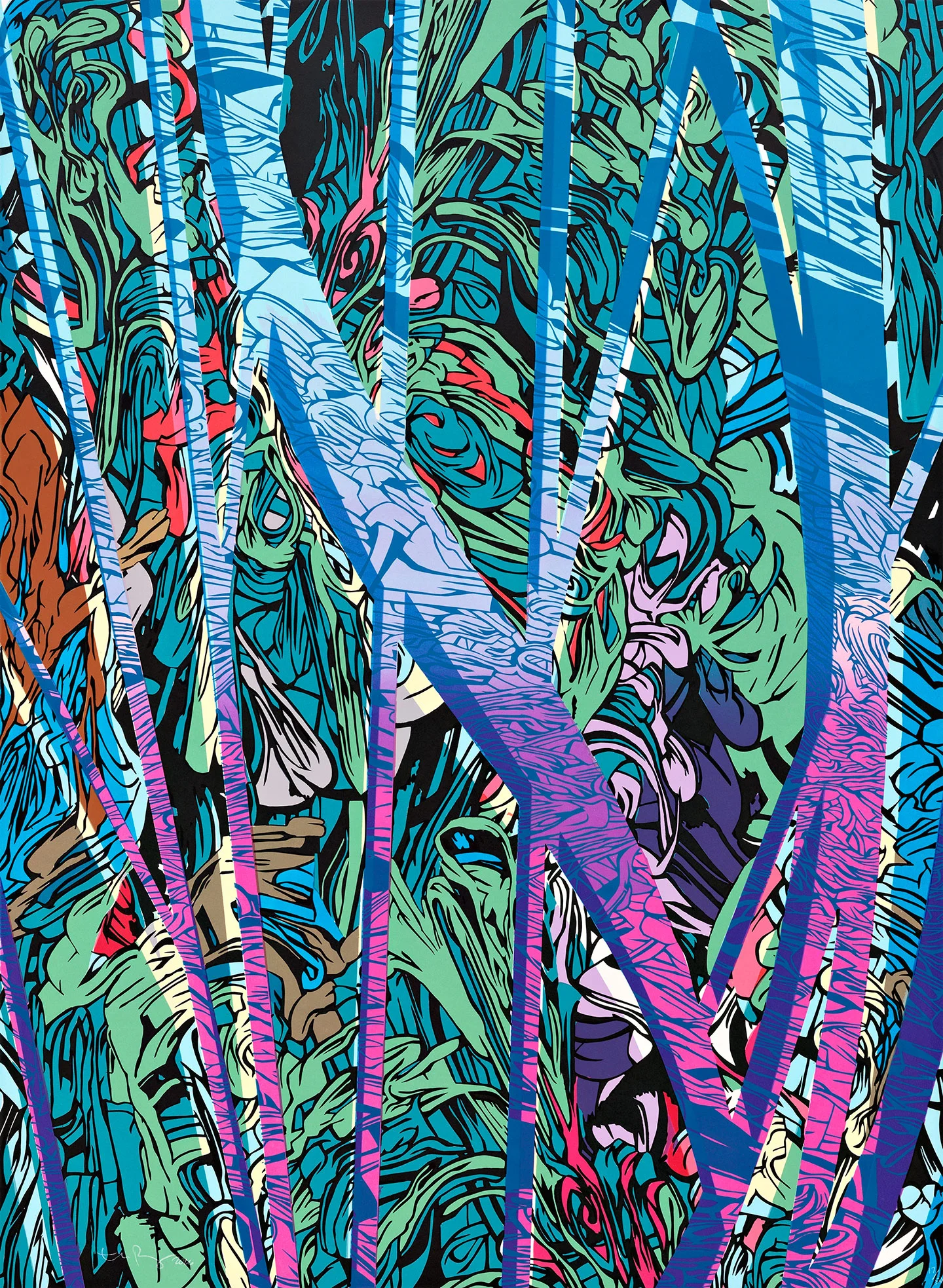 Dream Season, 2016 Screen print edition of 50 54 x 40 inches (137.1 x 101.6 cm)
