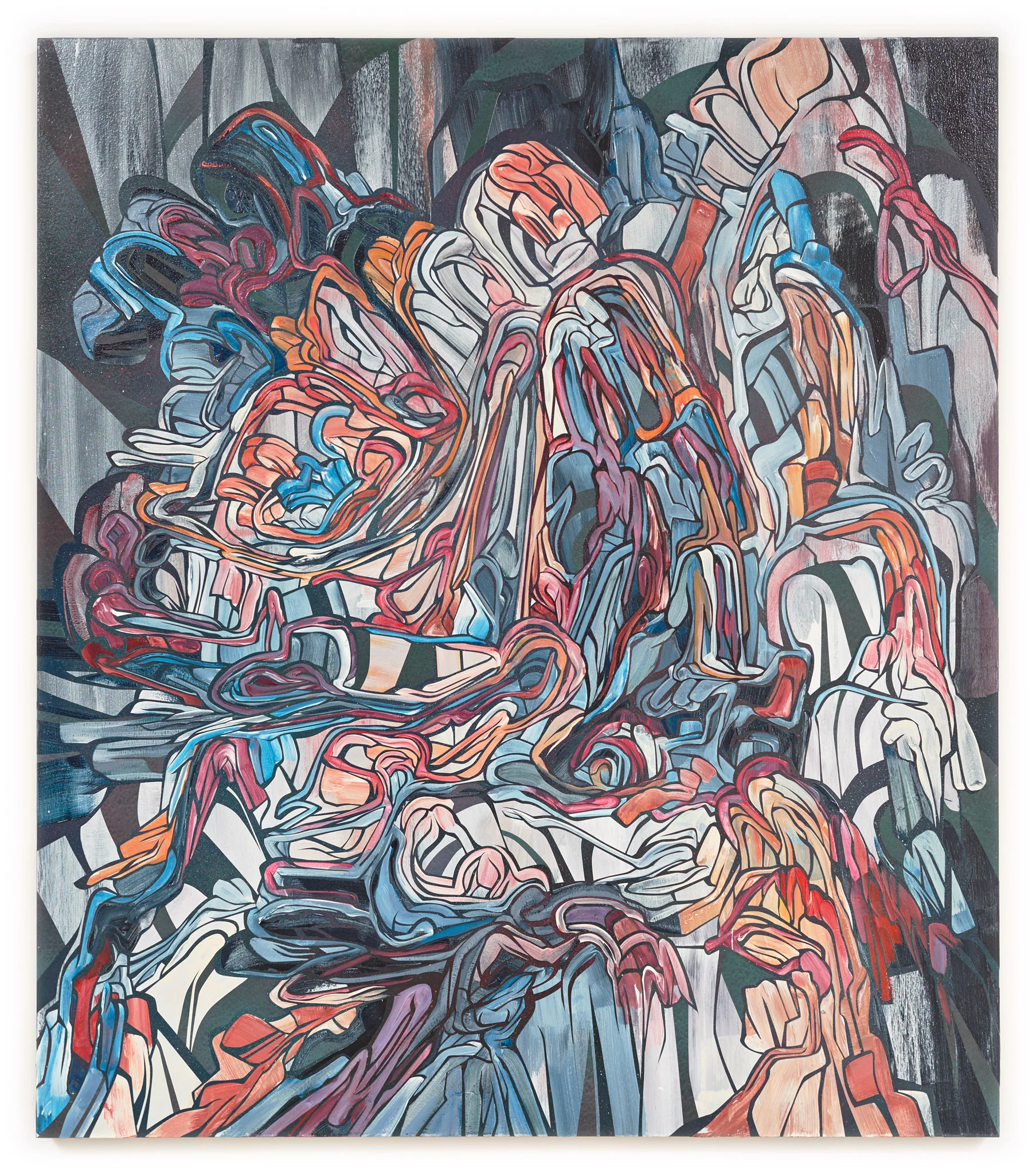 That Friend Of Mine, 2017 Acrylic and latex on wood panel 48 x 42 inches (121 x 106 cm)
