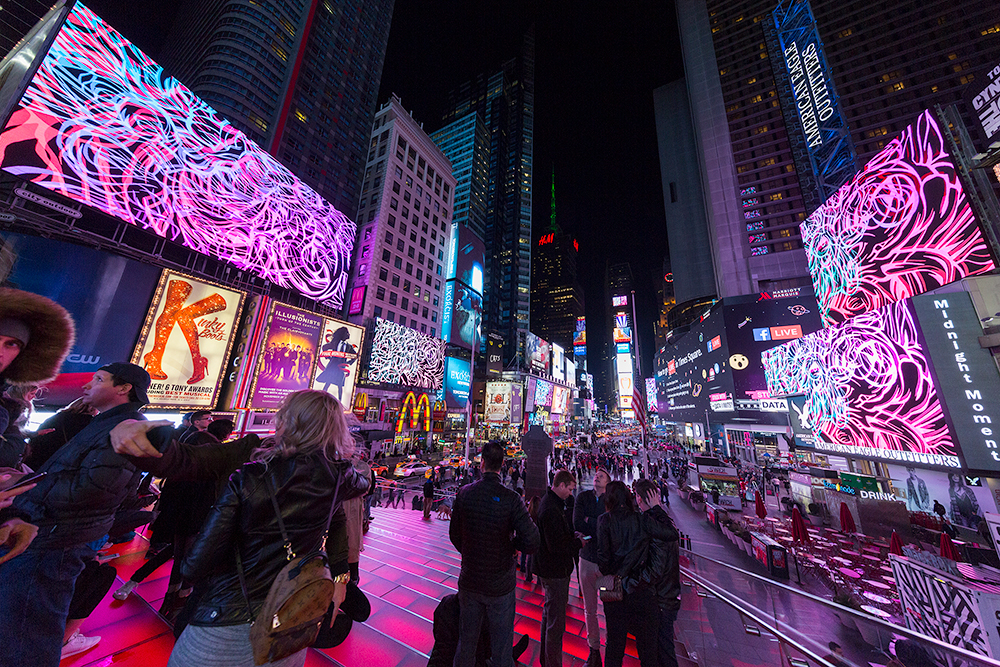   Dream Season, 2016   Times Square, NYC  Photo by Ka-man Tse 