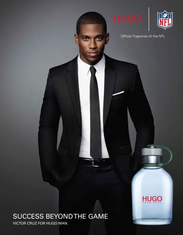 Victor Cruz for Hugo Boss fragrances campaign