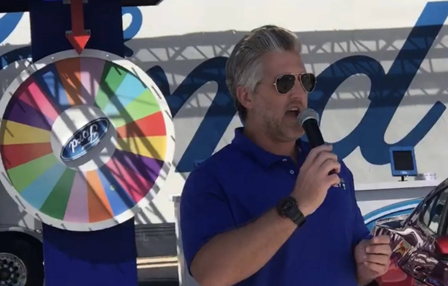 Jeremy Russell Emcee at MCAS Miramar Air Show for SoCal Ford Dealers