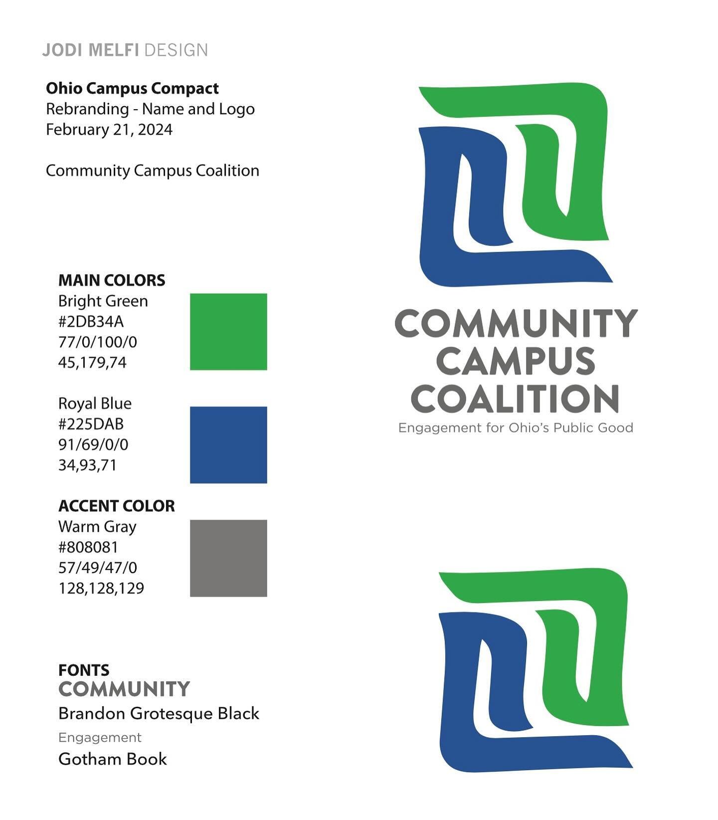 New name and branding for an organization I&rsquo;ve worked with for several years. It&rsquo;s terrific to be part of growth and change. I&rsquo;m looking forward to seeing what they do! @communitycampuscoalition