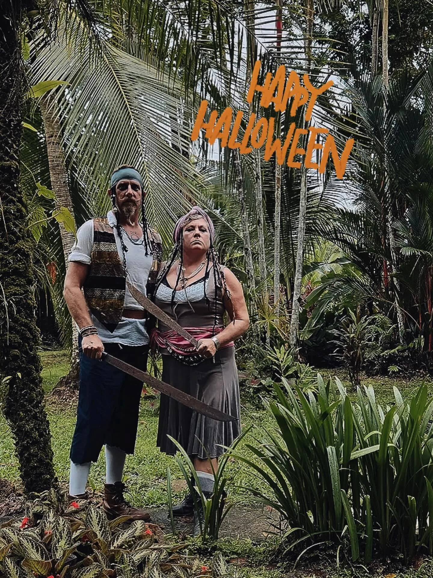 Happy Halloween from us two pirates in paradise!