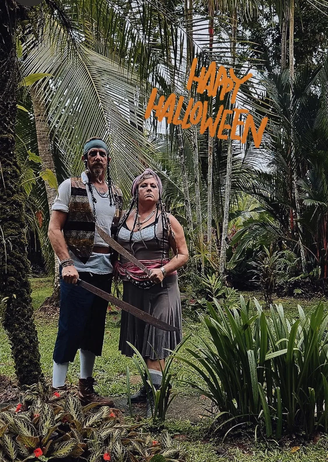 Happy Halloween from us two pirates in paradise!