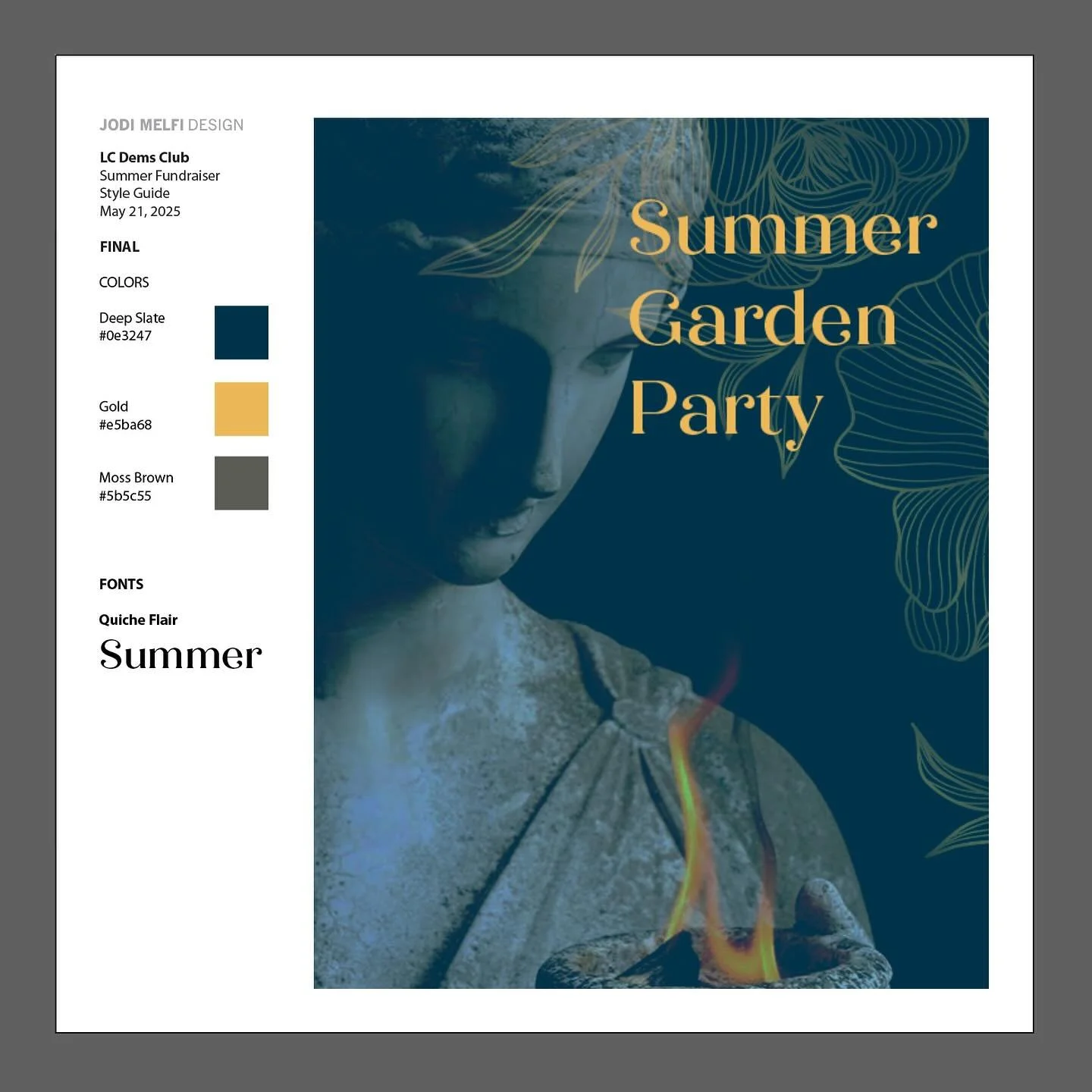 This event is going to be amazing. I developed and designed the event&rsquo;s branding for LC Democrat Club. My services also extend to administrating the setup of ticket sales in ActBlue, email content and a Facebook event. 

Staying active where I 