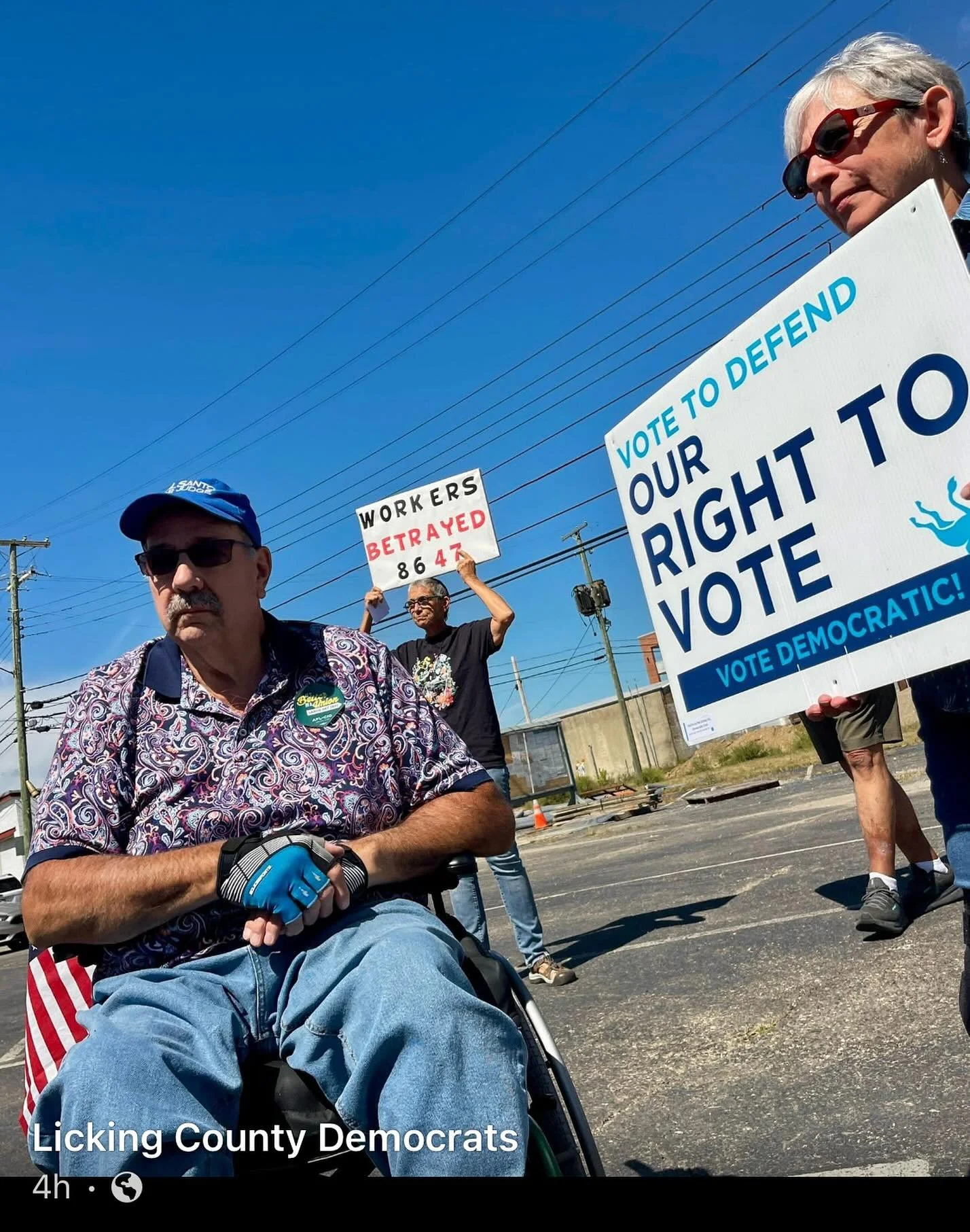 Sad to see that these signs I designed are still in use three years later. BUT I&rsquo;m so proud to support views and organizations that I can stand behind unfalteringly. 

#ohiodems 
#democrat 
#endgerrymandering 
#gerrymandering
#antifascism